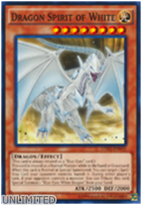 1 X Dragon Spirit of White X 1 YUGIOH LDK2-ENK02 Unlimited
