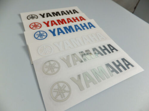 Yamaha Vinyl Sticker Decal 80mm 8cm Chrome Black Red Blue