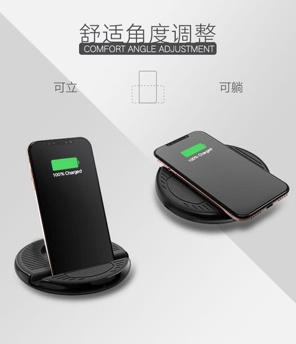 Qi Charger Wireless Charging Pads Folding Car Dshboard Mount Cell Phone Stand