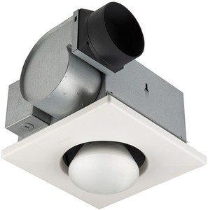 Bathroom Ceiling Exhaust Fan Light Infrared 1 Bulb 250W