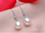 Natural 9-10mm Freshwater Pearl Jewelry Dorp Earring 925 Sterling Silver