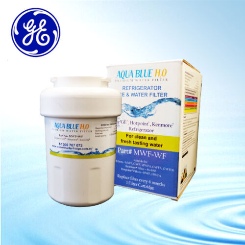 Compatible Replacement MWF Aqua Blue H2O Water Filter for GE Fridge ZSGS420DMASS 