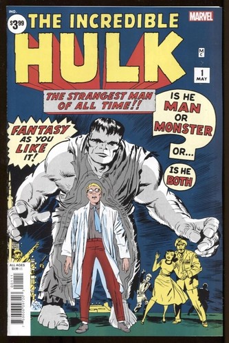 NM UNREAD INCREDIBLE HULK #1 FACSIMILE EDITION REPRINTS 1960S