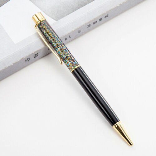 Magic Glitter Crystal Rhinestone Pen Ballpoint Pens Metallic Sparkly Elements