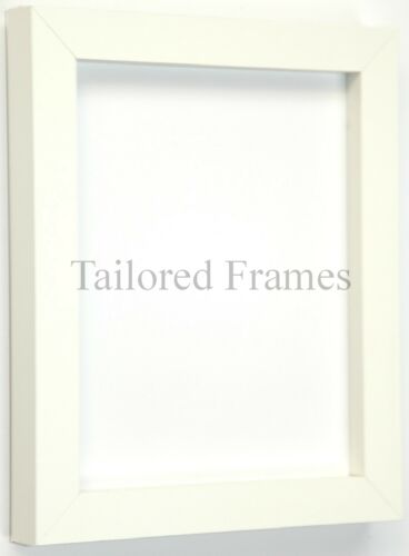 White Picture Photo Frame in Square design Hang or Stand all sizes Available NEW