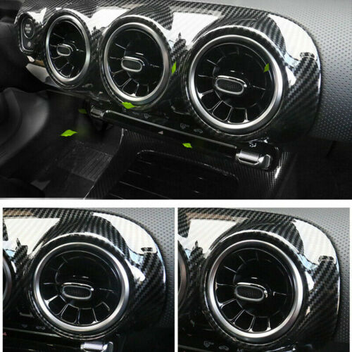Carbon AC Air Vent Outlet Frame Cover For Mercedes Benz A-Class W177 2019 2020 