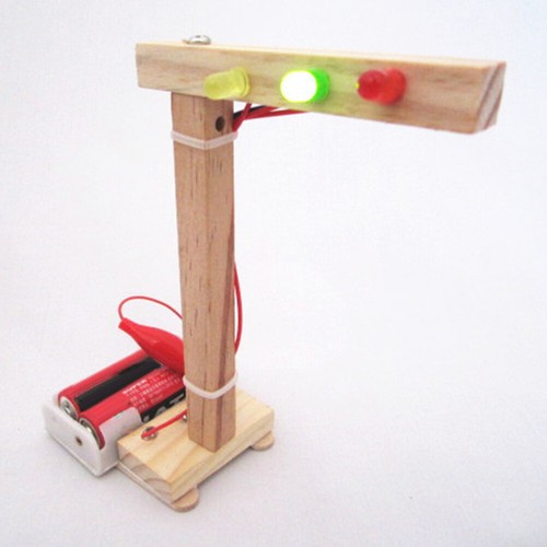 FJ Kids Traffic Light Electronic Building Stem Education Science Experiment Toy