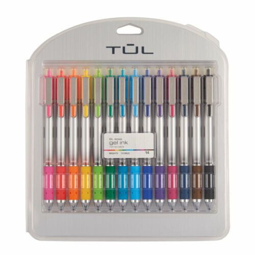 Silver Barrel Assorted TUL Retractable Gel Pens 14-Pack Bold Point 1.0 mm