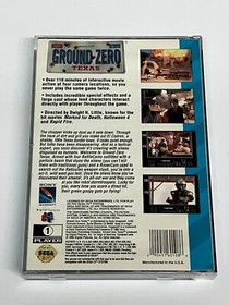 Ground Zero Texas (Sega CD, 1993) 100% complete / Clean & Tested
