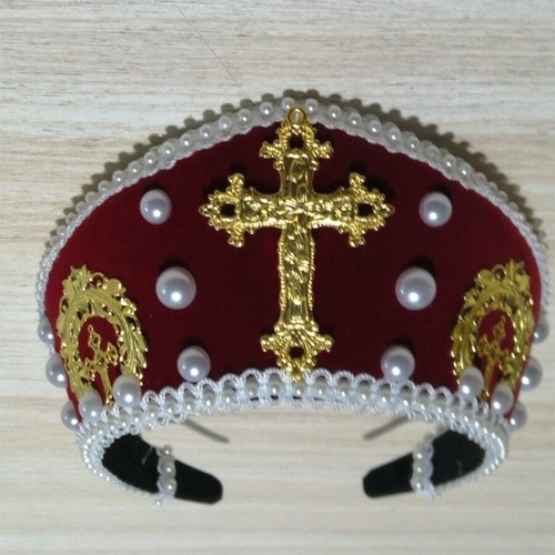 Women Renaissance Tudor Headpiece Medieval Royal French Hood LARP Coronet Tiara Women Renaissance Tudor Headpiece Medieval Royal French Hood LARP Coronet Tiara