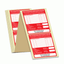 Personalised Small Fire Extinguisher Maintenance Labels in Red