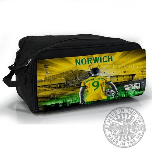 Norwich Boot Bag Sports Trainer Shoe School PE Football *Personalised* AF93