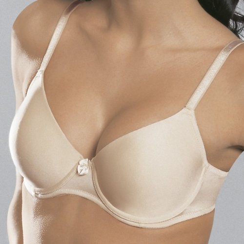 NUOVO Pelle nudo ferretto T-Shirt Bra BODU Naturana stile 7098 COPPE liscia morbida imbottita