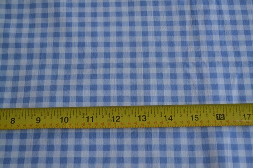 Vintage Blue /& White 1//4 Inch Cotton Gingham N1218 44/" Wide By 1//2 Yd