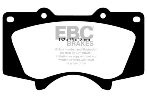 EBC Ultimax Front Brake Pads for Toyota Land Cruiser 3.0TD KDJ120 03-09 DP1657