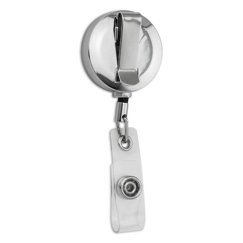 Stock and Barrel Outfitters Duck Hunt Metal Chrome Badge ID Card Holder