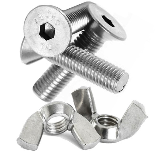 Wing Nuts M3 A2 STAINLESS STEEL MACHINE SCREWS COUNTERSUNK BOLTS SOCKET BOLTS