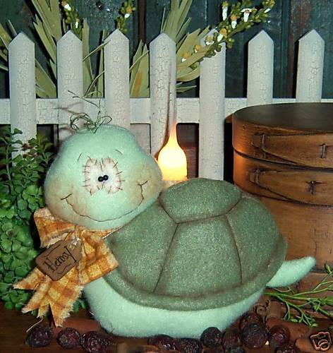 Primitive Turtle Tortoise Garden Doll Ornie Paper Pattern 469