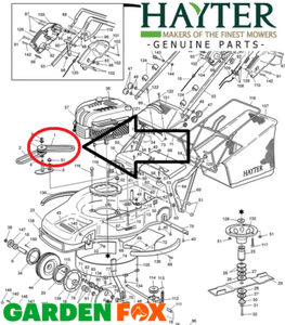 Risparmiatori Genuine-Hayter Ranger 53 Pro-secondaria Cinghia di trasmissione-SA284920-893