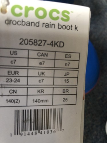 Rain Boots New Crocs Wellies Gumboots For Boys Or Girls