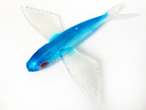 10 Custom Offshore Tackle 8/" Flying Fish Lure Grande Daisy Chains-Bleu//Cristal