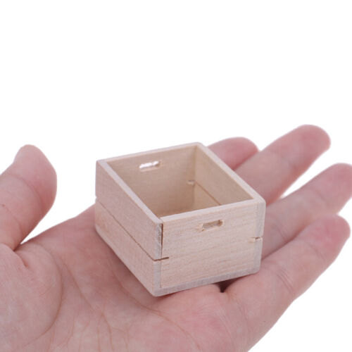 1:12 Dollhouse  Miniature Wooden Vegetable Fruits Basket Furniture Accessories 
