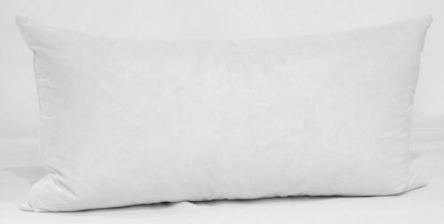 Fibre rectangulaire oblongue boudoir balle fibre coussin blanc pad insert de remplissage 