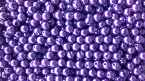 Acrylique Faux Perle Perles 8 mm Ronde Violet foncé de 50 ou 100 Perles trou 2 mm