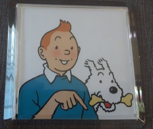 Can be personalised Tintin Coaster 