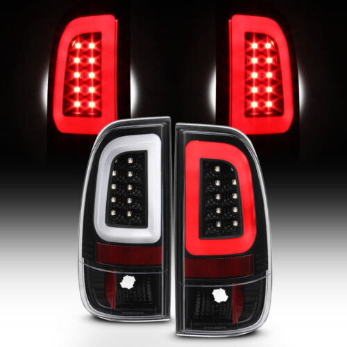NEW Black 2008-2016 Ford F250 F350 F450 SD SuperDuty LED Tube Tail Lights Lamps