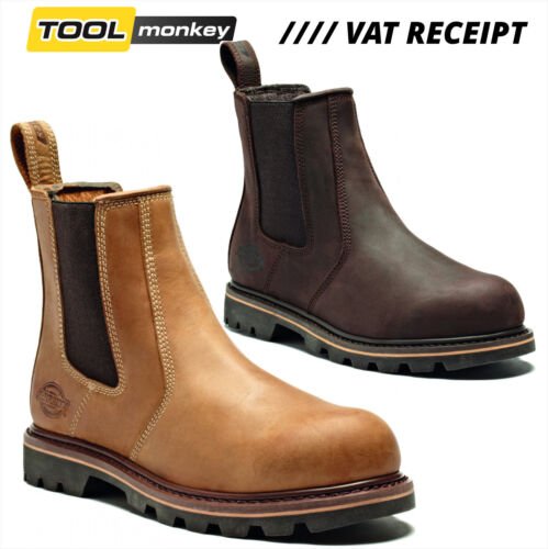 Steal Toe RRP £67.50 Dickies Fife II New Safety Dealer Mens Boot Leather 