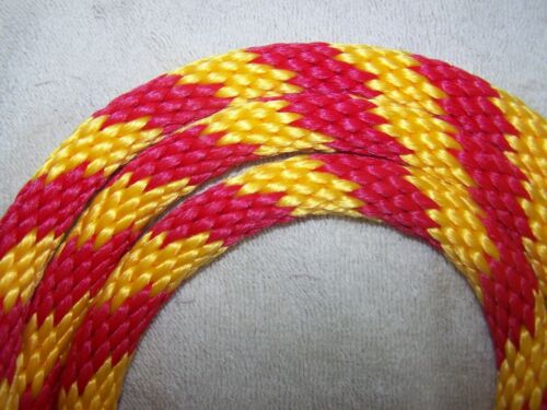 6/' Reins Loop Rope Rein Barrel Race Pony Roping Single Rein red /& yellow