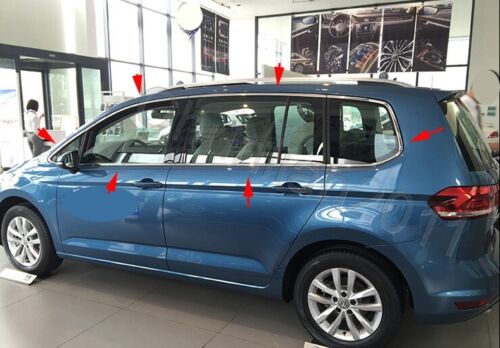 Details about  / Full frame sill Window Pillars Cover Trim For 2016-2019 VW TOURAN 12PS