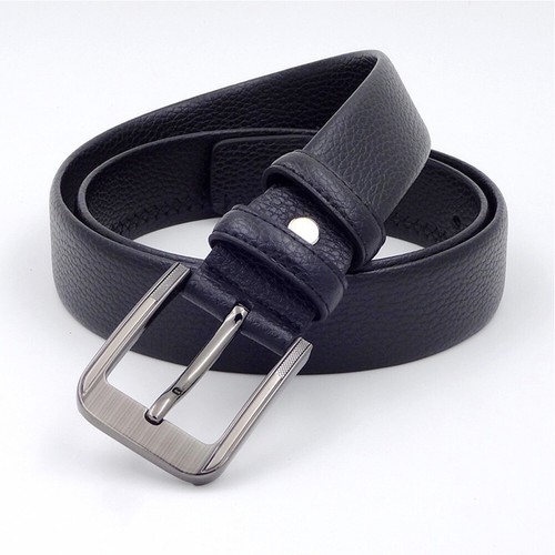 Mens Leather Belt Slim 1 1//4” Casual Jean Dakota Signature Buckle