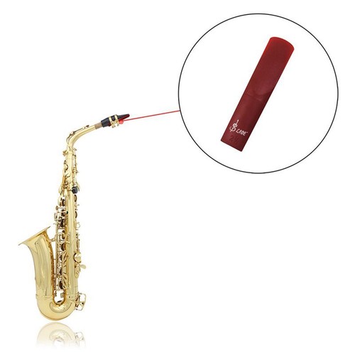 3X N1 ABS Reed Staerke 2.5 fuer Alt Saxophon Sax Zubehoer rot I8P5