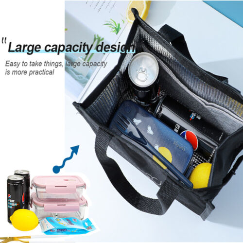 Portable Insulated Thermal Cooler Lunch Box  Tote Picnic Travel Bag Pouch Oxford