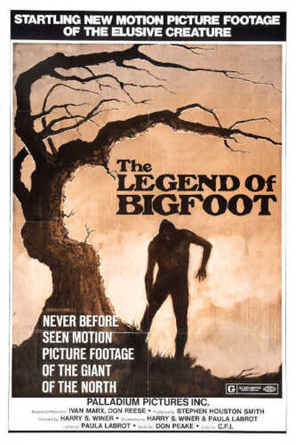 1976 THE LEGEND OF BIGFOOT VINTAGE FILM MOVIE POSTER PRINT 24x16 9 MIL PAPER