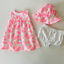 Details about  / Carter/'s Baby Girl Clothes 6 18 Months Watermelon Pink Dress Hat Set Outfit