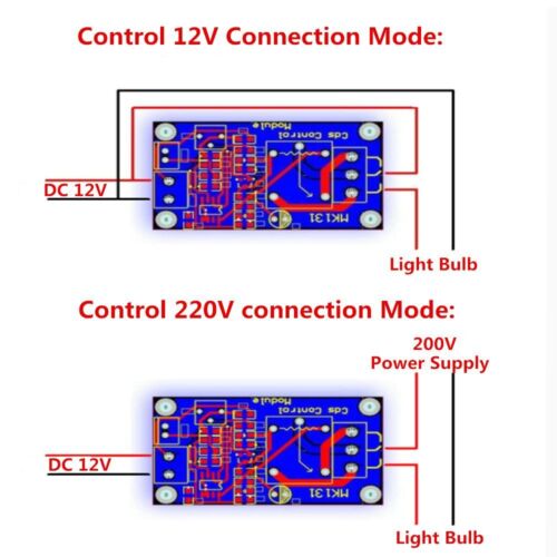 5//12V Lichtsteuerschalter Fotowiderstand Relaismodul Erkennung Sensor XH-M131