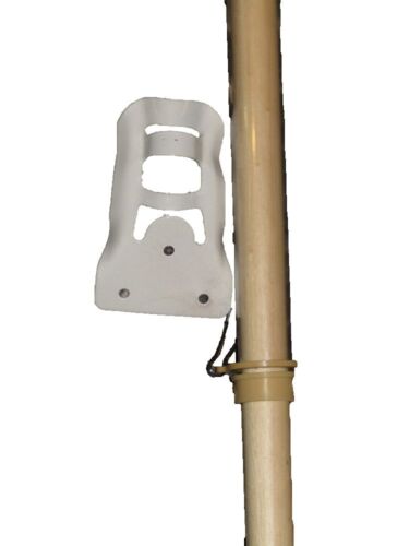 5' Wood Flag Pole Kit Wall Mount Bracket With 3x5 United States Army Gold Flag 