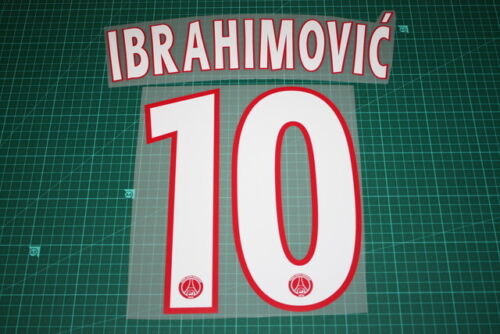 Flocage IBRAHIMOVIC PSG  patch shirt Paris Saint Germain  maillot