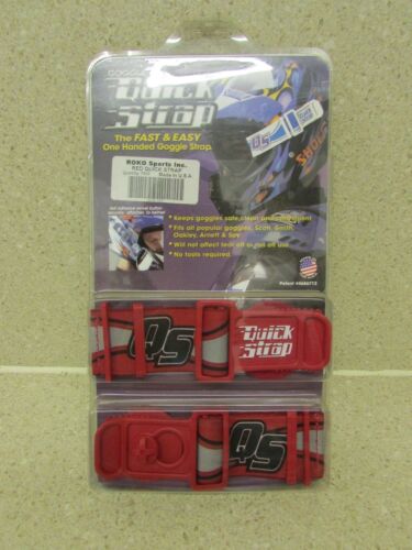 NEW FACTORY EFFEX ROKO GOGGLE QUICK STRAP KIT RED QS-10