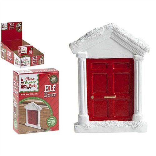 Pre Order Naughty Elves Swing 5.5 x 3.75 Inch Polystone Christmas Elf Door