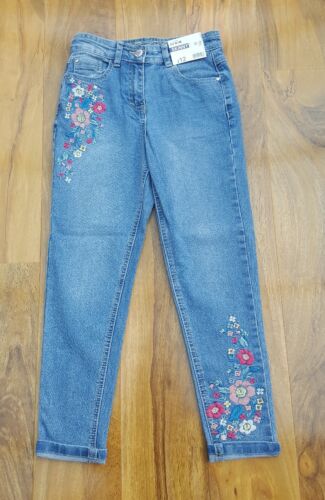 George Denim Skinny Filles fabuleux Broderie Jeans Taille 5-6 ans NEUF 