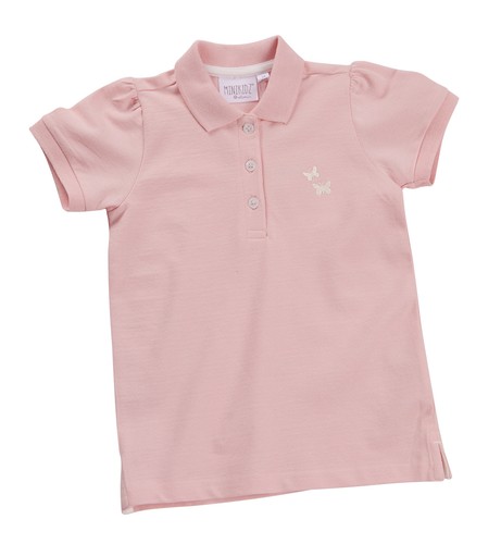 Girls Summer Short Sleeved Lightweight Cotton Polo Shirt T-Shirt Top Size Age