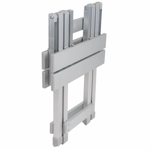 Camp Gear Klapphocker Campinghocker Beistelltisch Aluminium Grau 60 kg 1404354