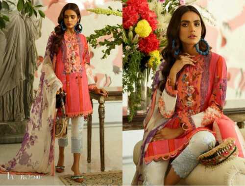 Sana Safinaz MAHAY Original Lawn Collection Un Stitched 2 Piece and 3 Piece