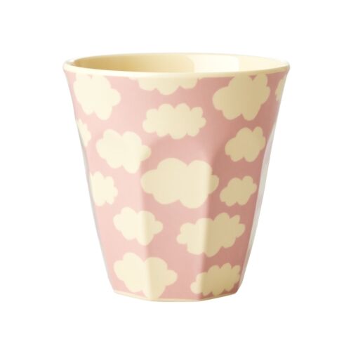 RICE Melamine cup in pink cloud print combined postage available 