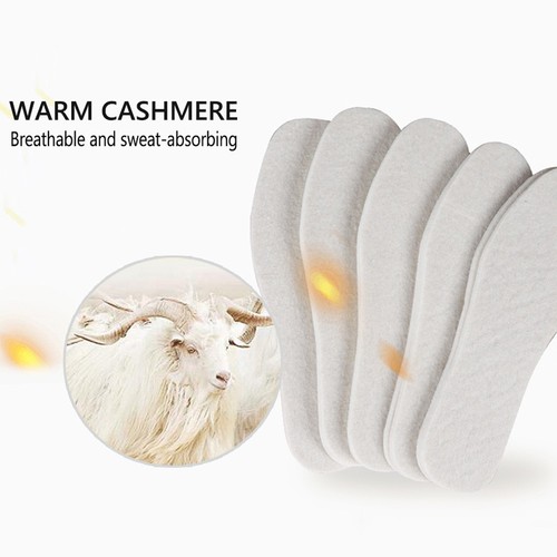 5Pair Women Men Shoes Insole Woollen Shoes Pads Warm Wool Thicken Winter Soft
