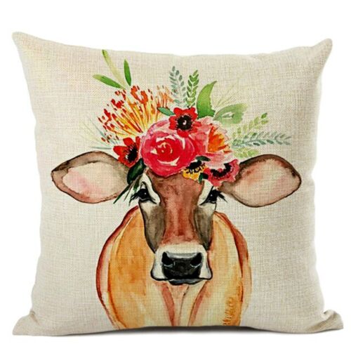 Farm animals cows sheep pigs cushion covers bedroom sofa decorative pillows high